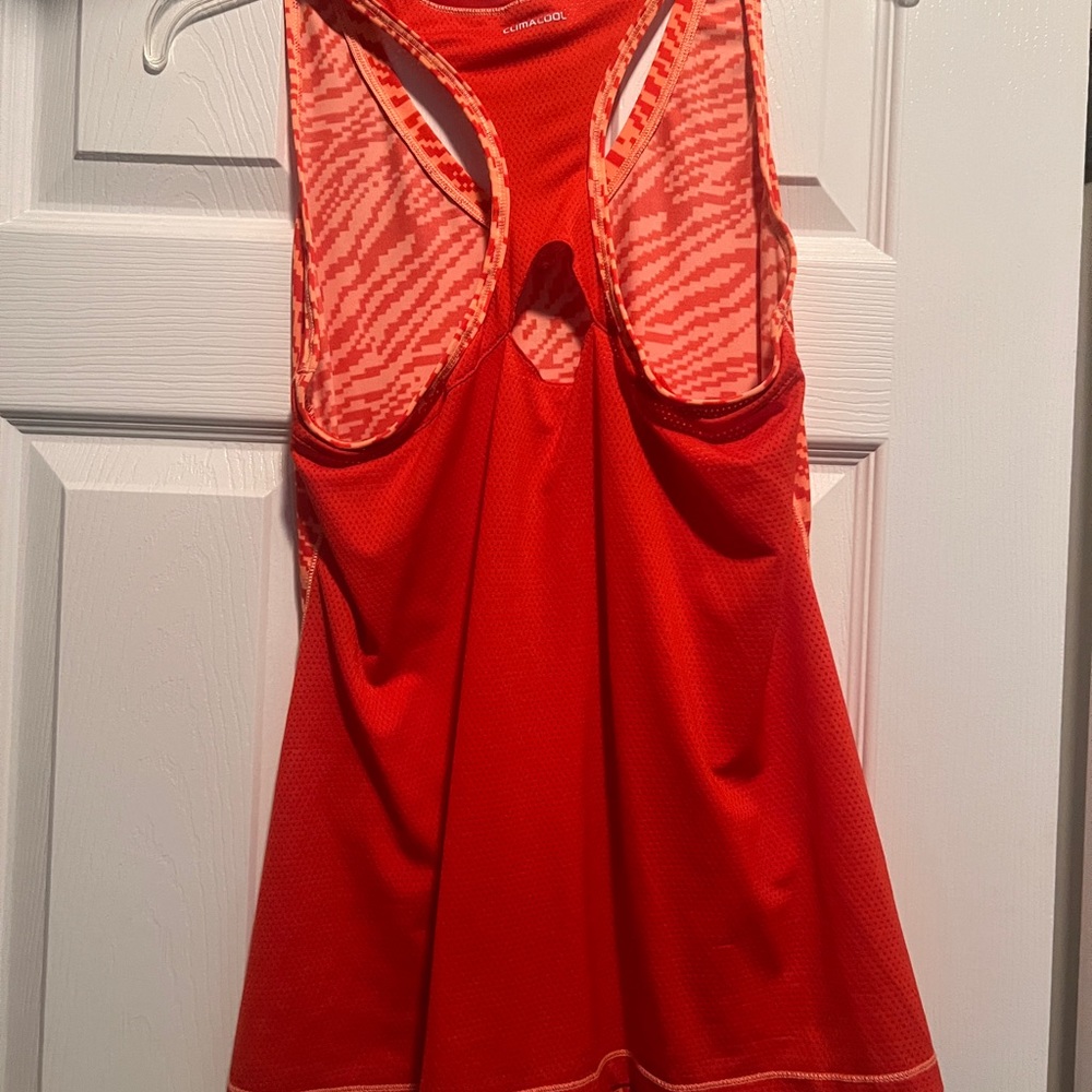 Adidas Orange Racerback Workout Tank - Picture 2 of 2